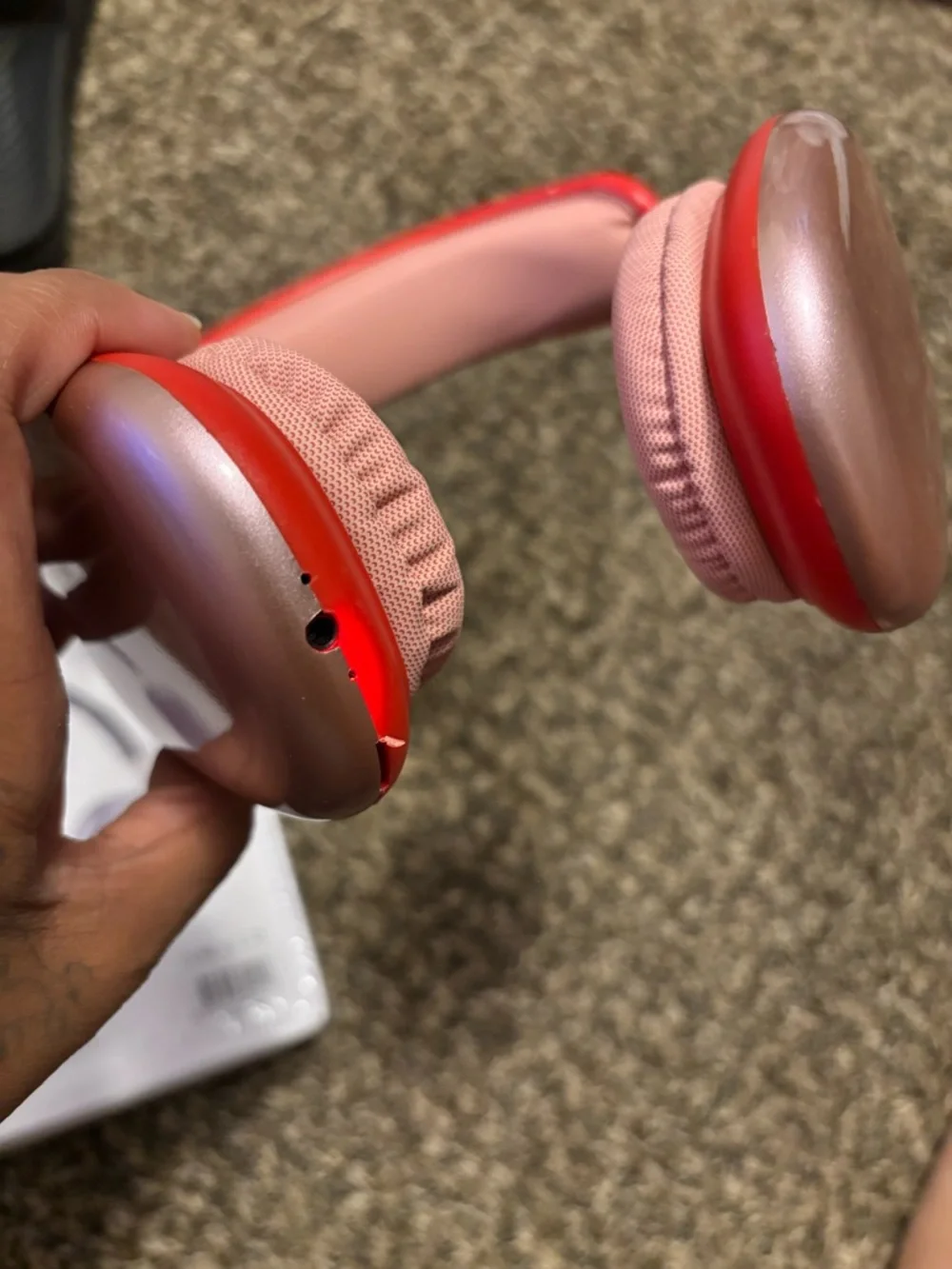 Plus Max Wireless Over-Ear Headphones - Gray & Rose Gold